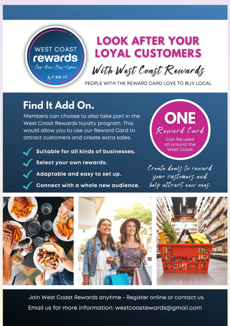 about 2 west coast rewards greymouth westport hokitika buller reefton westland find it nz west coast business directory local businesses local rewards